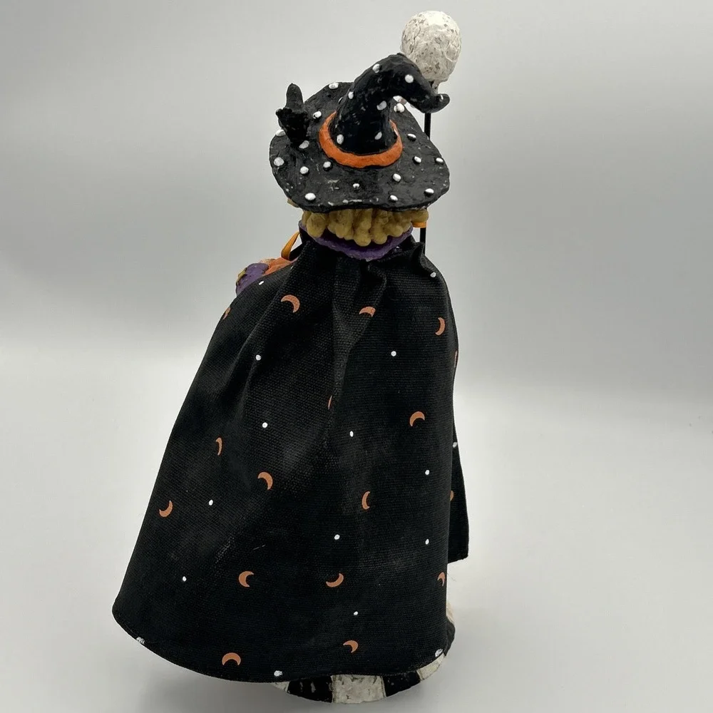 Vintage Primitive Halloween Witch Figurine 11